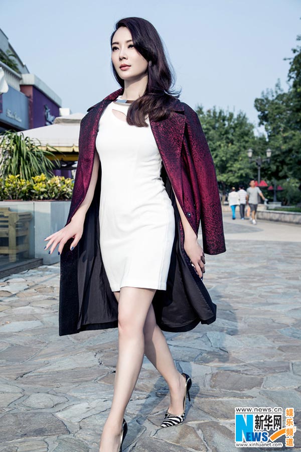 Elegant Chen Shu in fashionable high heels