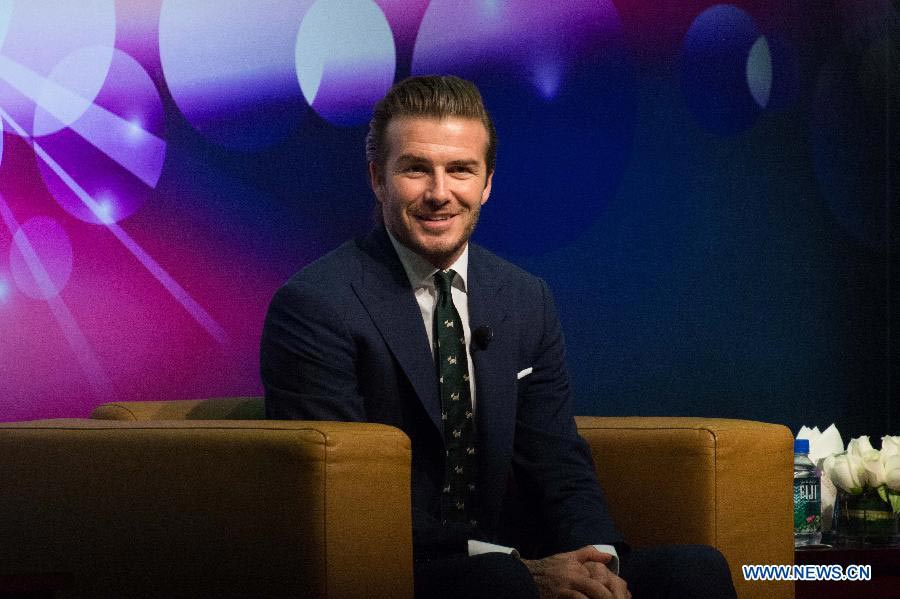 David Beckham attends promotional event in Macao