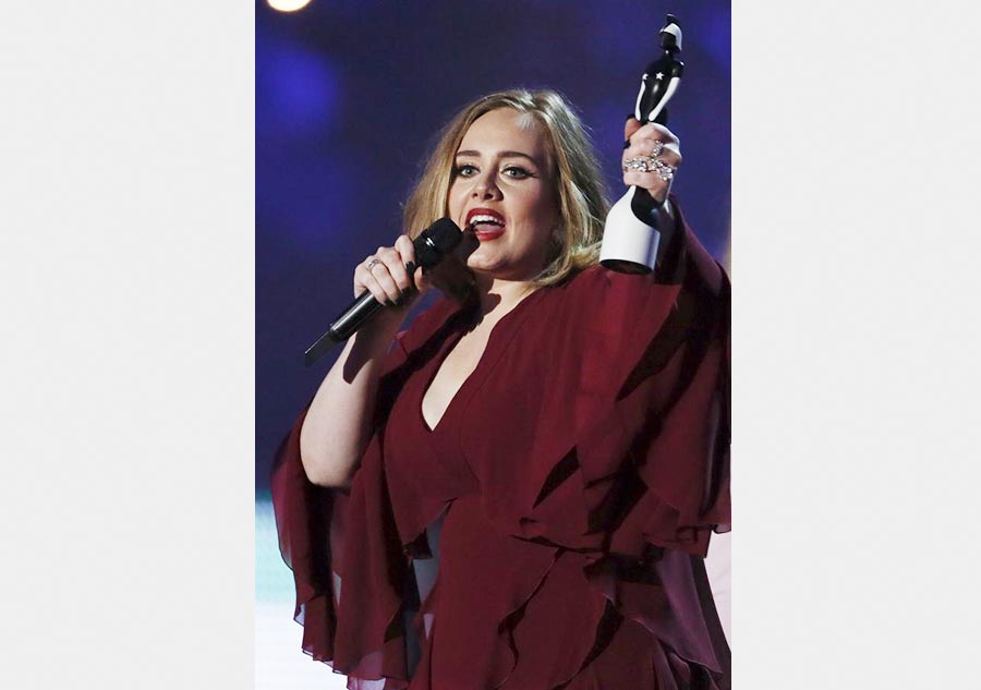 Adele steals the show at 2016 BRIT Awards