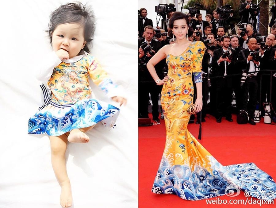 Baby dressed as Fan Bingbing goes viral online