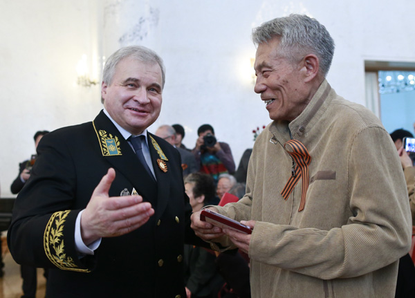 Russia honors Chinese veterans from WWII