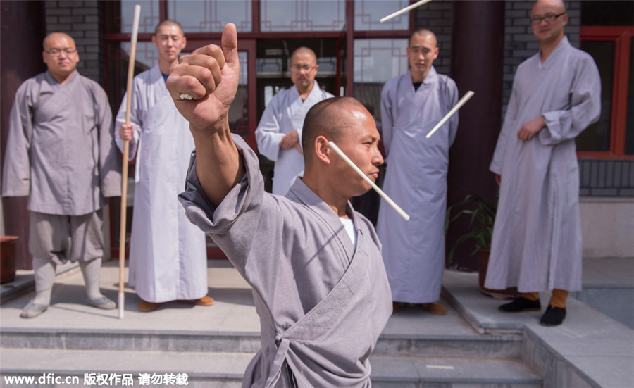 Images capture modern life of a warrior monk