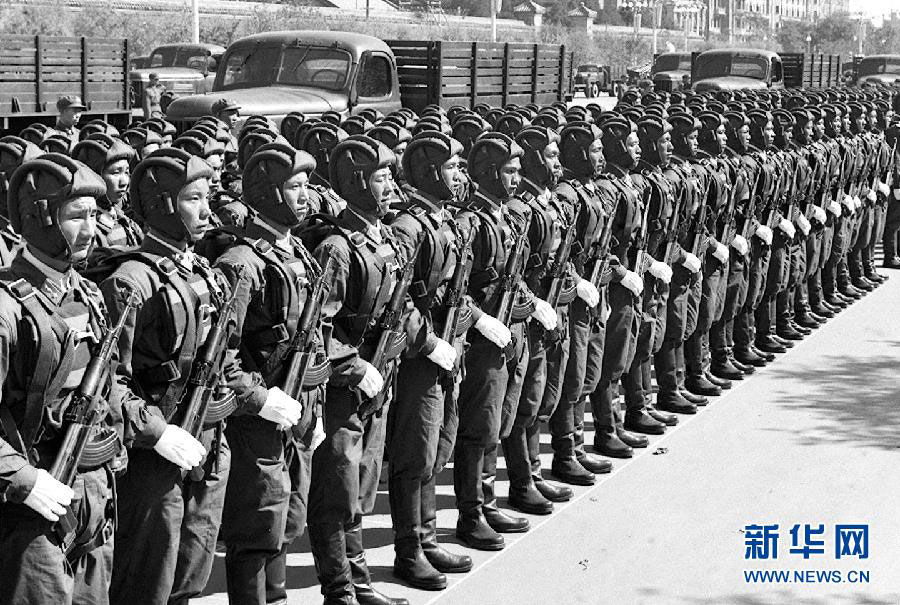 Historical images of military parades