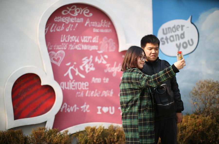 'Wall of love' paints romance in new color