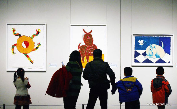 Juan Ripolles' artworks displayed in Nanjing