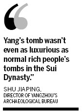 Famous emperor's tomb found in Yangzhou
