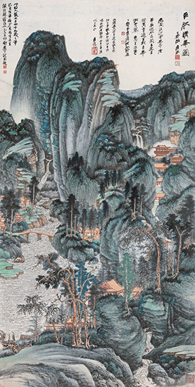 Zhang Daqian landscape sells for 103m yuan