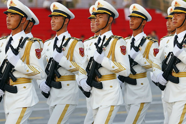 Parades in China and Russia are ways to preserve order and justice
