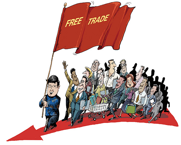 China's bigger role championing free trade