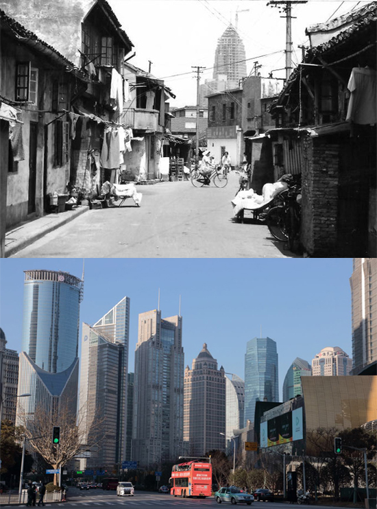 Shanghai then and now: Changes through the lens