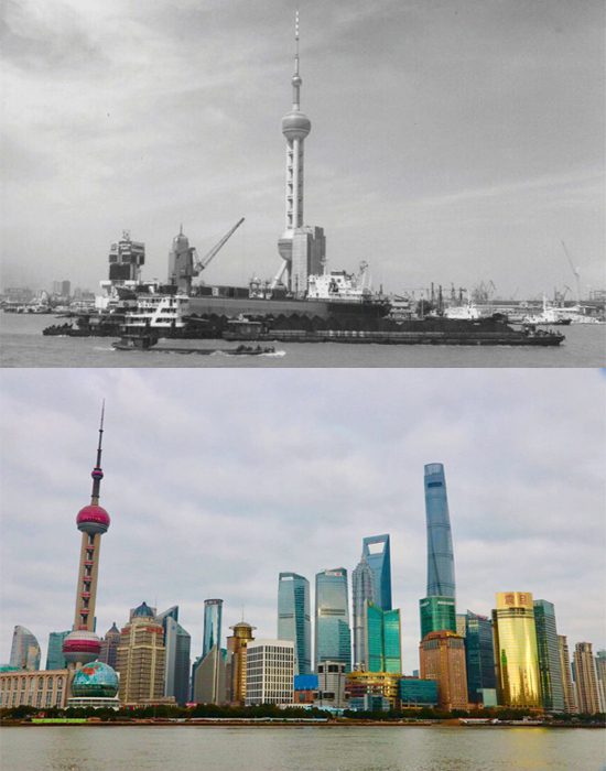 Shanghai then and now: Changes through the lens