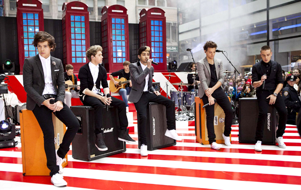 'One Direction' performs on NBC's Today show