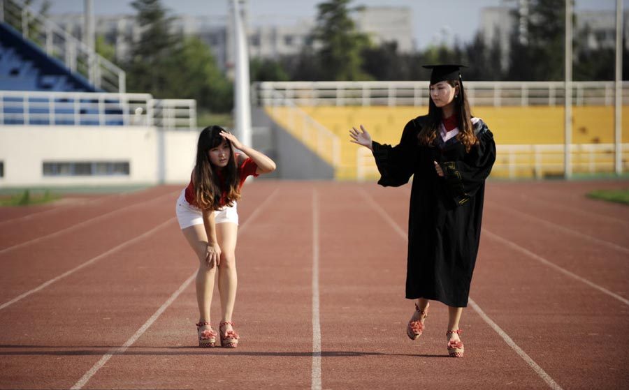 Graduation photos capture younger, older self
