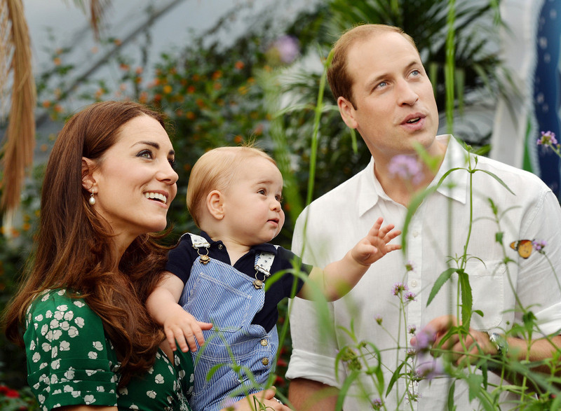 Prince George spends first birthday with butterflies