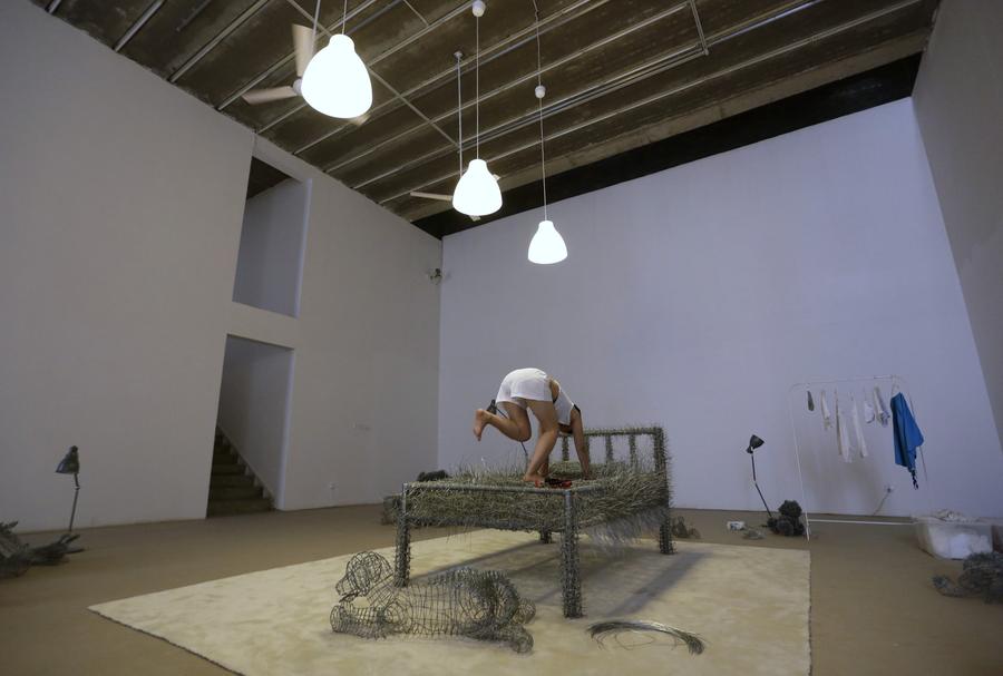 Artist to sleep on iron wire bed for 36 days