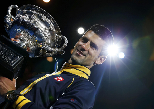 Contented Djokovic shows fun side of a sweet life