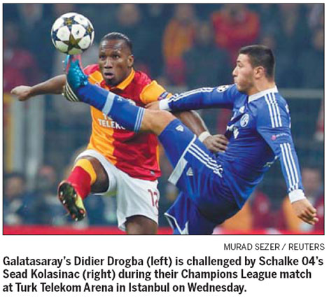 Galatasaray left facing tricky trip to Schalke