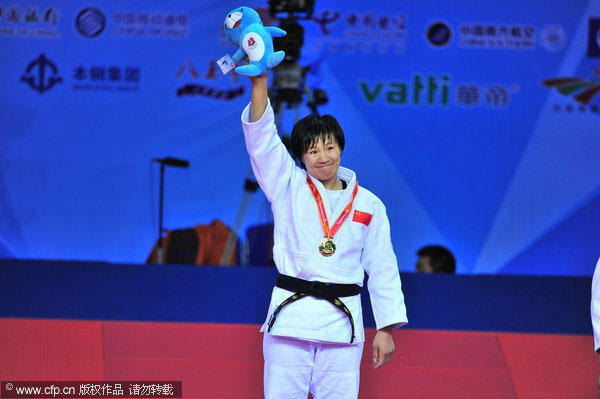 Olympic champ wins judo gold at National Games