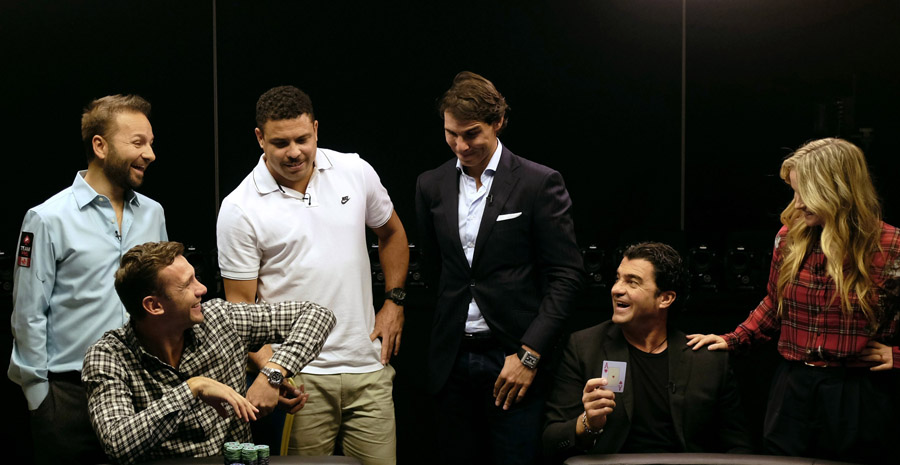 Nadal, Ronaldo show their 'poker face'