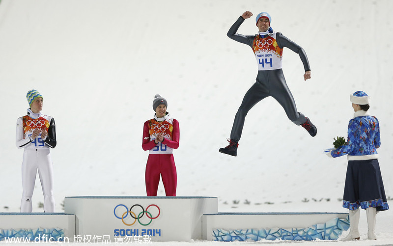 Top 10 moments of podium celebration in Sochi