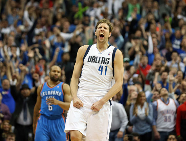Dirk has 32 as Mavs defeat Thunder in overtime
