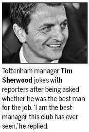 Feisty Sherwood won't speculate on future
