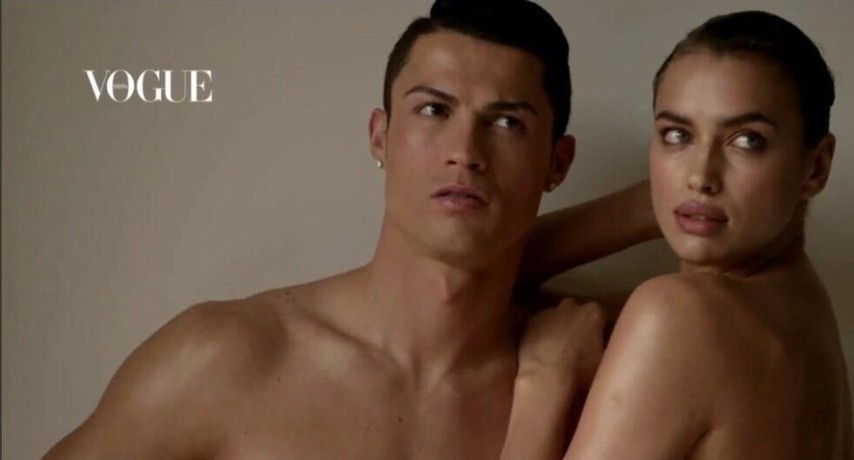 C. Ronaldo and girlfriend appear on Vogue cover