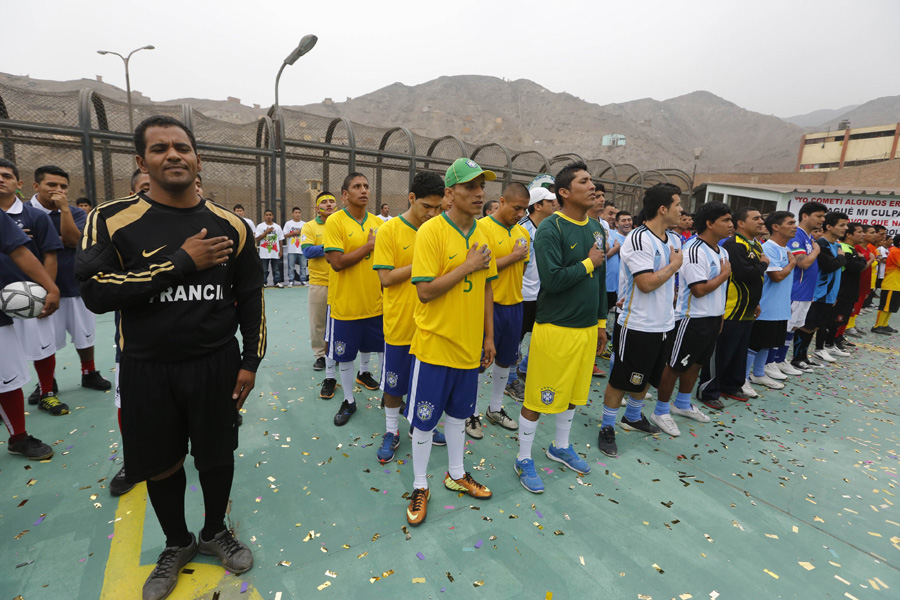 Prisoners hold World Cup of their own version