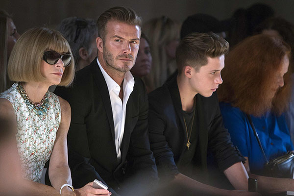 David Beckham dabbles in fashion