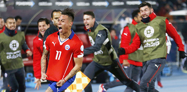 Vargas double takes hosts Chile into Copa America final