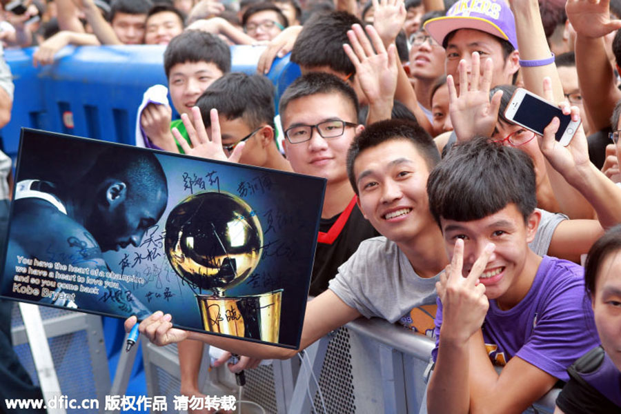 Kobe Bryant frenzy grips Guangzhou