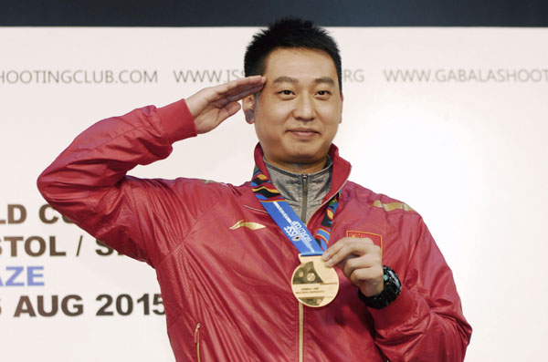 Chinese sharpshooters grab two tickets to Rio 2016 at world cup