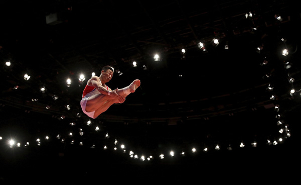 DPRK's Ri wins men's vault final at gymnastics worlds in Glasgow