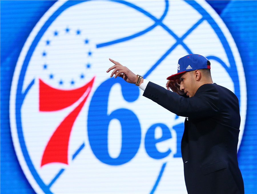 Aussie Ben Simmons picked by 76ers as No 1 in NBA Draft