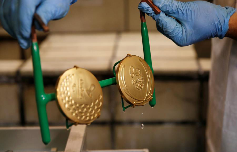 Rio 2016 Olympic medals under preparation