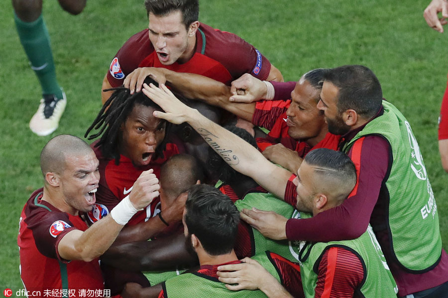 Portugal beat Poland in shootout to reach semis
