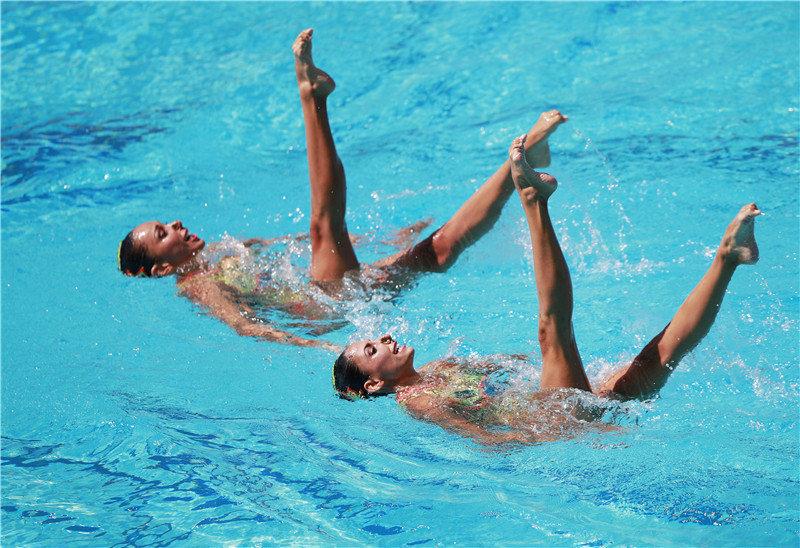 Chinese synchronized swimming duo advances into final