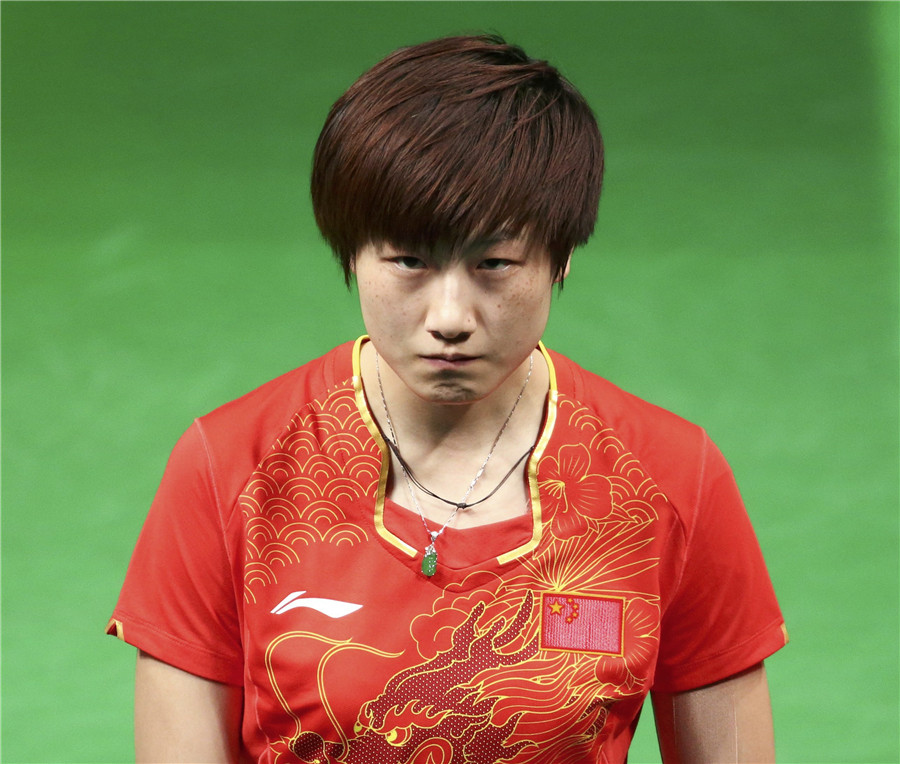 China's women's table tennis team sweeps gold