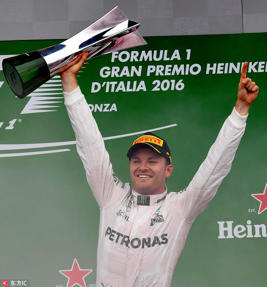 Rosberg wins Italian GP to cut Hamilton's lead