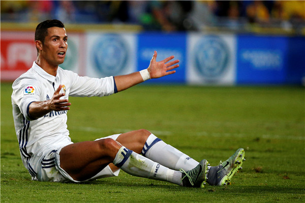 Ronaldo not happy after Spanish Liga's match-day 6