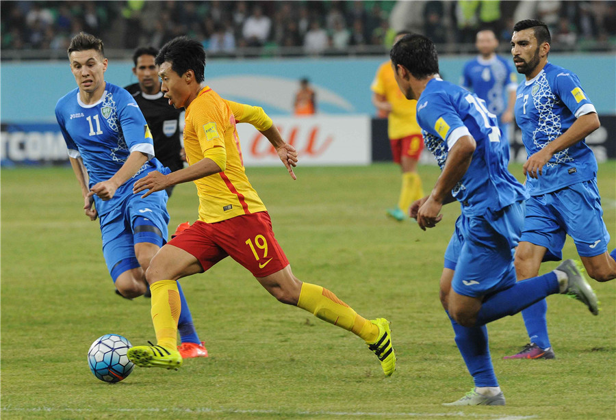 China's World Cup path gets tougher after losing to Uzbekistan