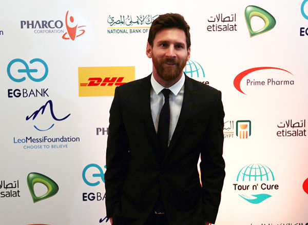 Messi arrives in Egypt for anti-Hepatitis campaign