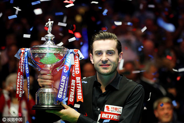Selby beats Higgins to win third world snooker title