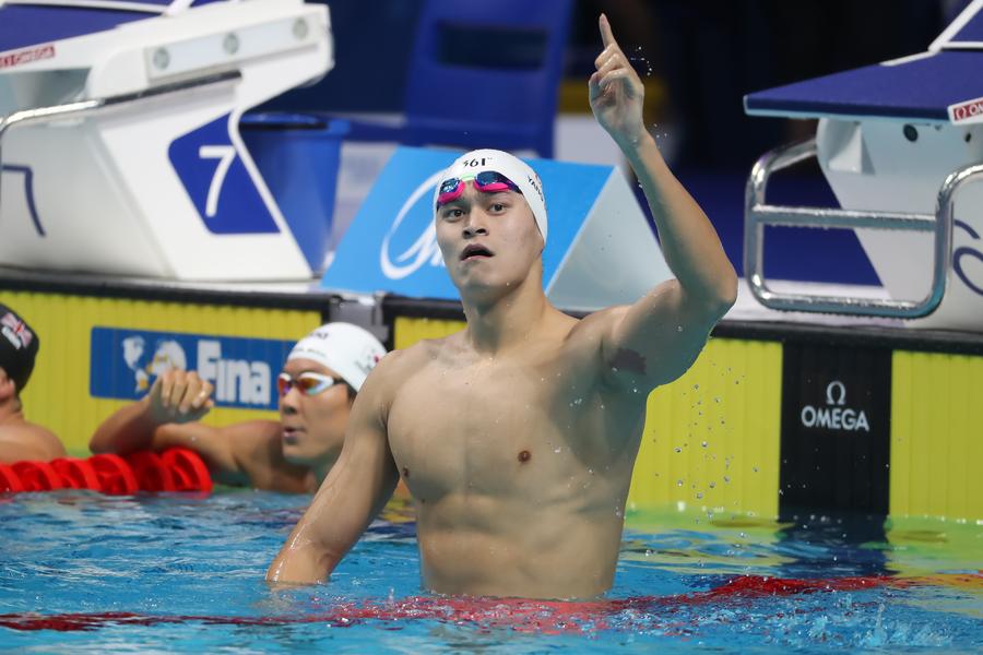 Sun Yang avenges Rio rival Horton with 400m free world title