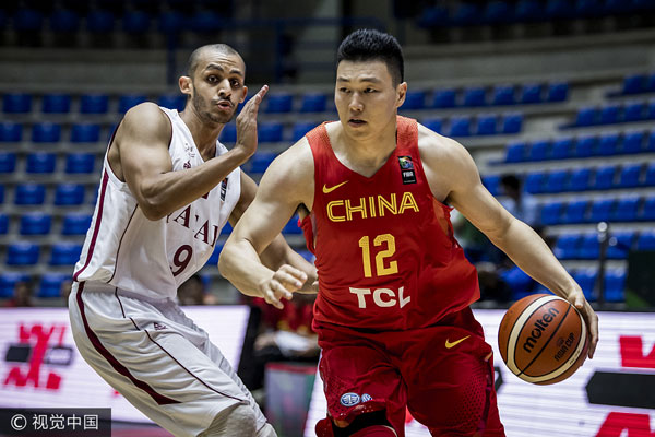 China beats Qatar to score first win in FIBA Asia Cup