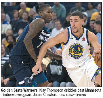 Thompson, Curry pick up the slack