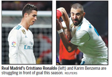 Benzema, Ronaldo woes weighing heavy on Real