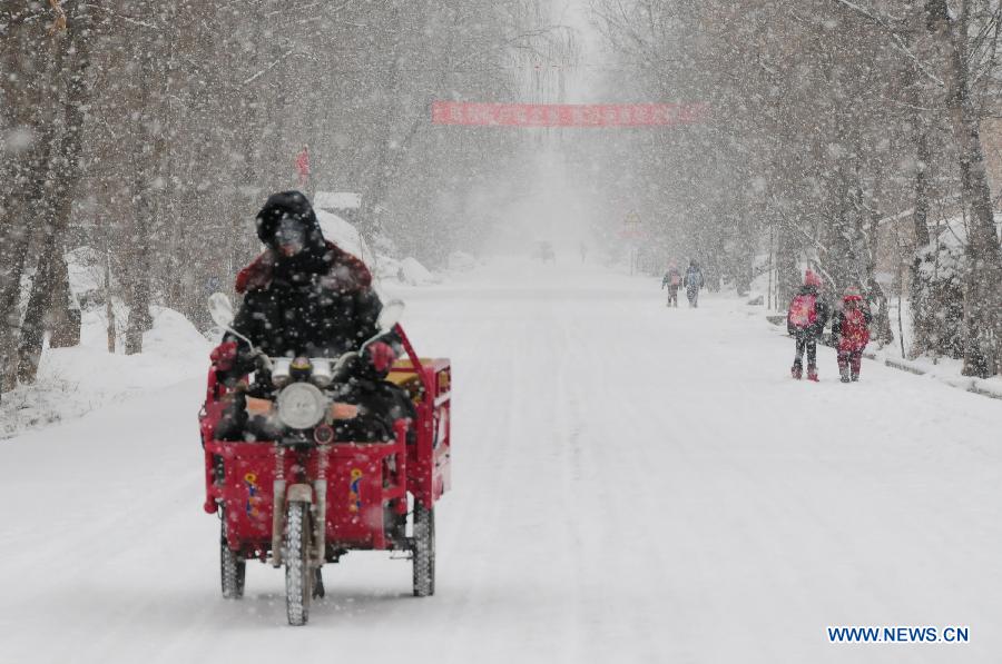 Snowfall hits China's north