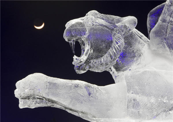 Ice and snow sculptures festival held in Kazakhstan