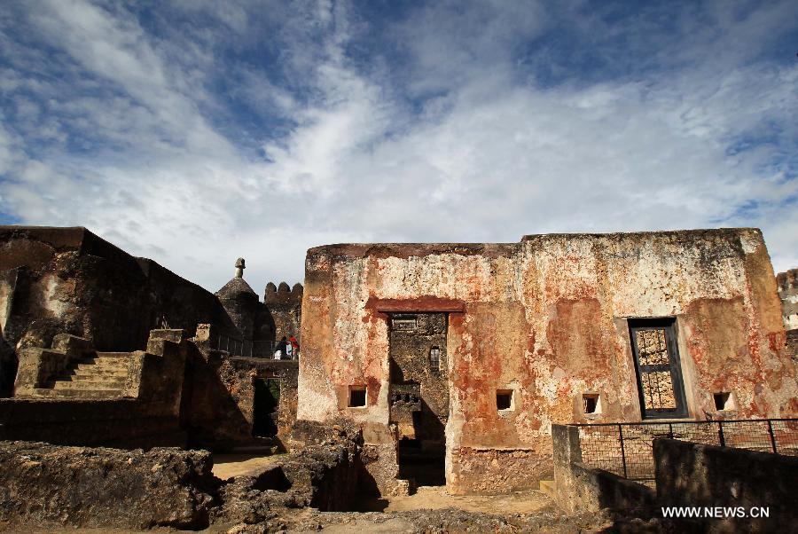 scenery of fort jesus in mombasa, kenya